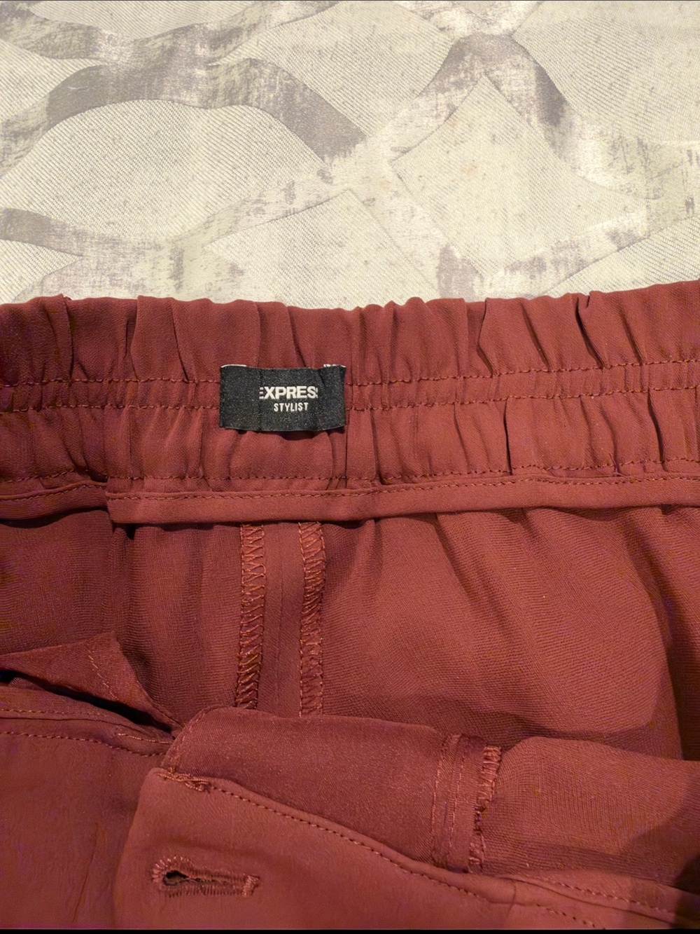 Express Women's Two-Piece Blazer and Wide-Leg Pants - Rust - Picture 6 of 8